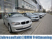 Jahresauftaktaktion der BMW Niederlassung München Fröttmaning am 14.01.2012 